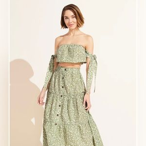 EberjeyGarden Andy Cover Up Pear / Ivory Women’s Size Medium